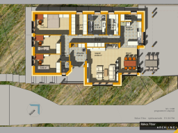 Floor plan sketches for Spatial orientation